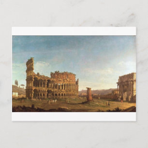 Kolosseum und Arch von Konstantin (Rom) Postkarte
