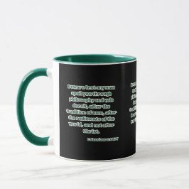 Kolossians 2:8 KJV Bibelverse Zwei-Tone Tasse