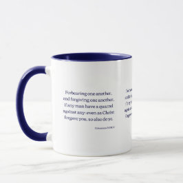Kolossians 3:13 KJV Bibelverse Zwei-Tone-Tasse Tasse
