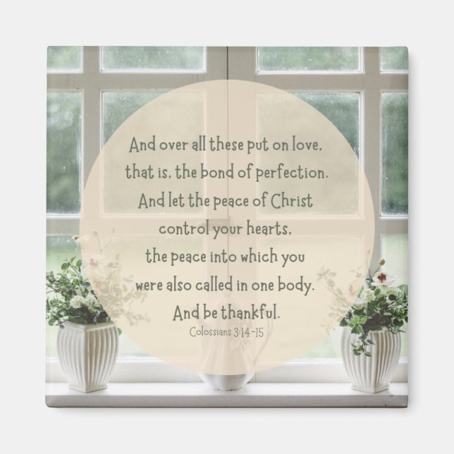 Kolossians 3:14-15 2" Magnet (Vorne)