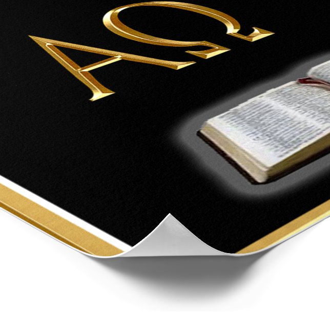 Kolossians 3:23 Poster (Ecke)