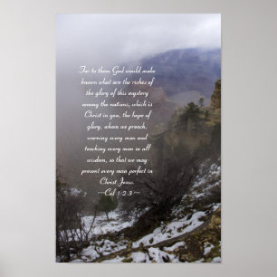 Kolossisten 1:2-3 Poster