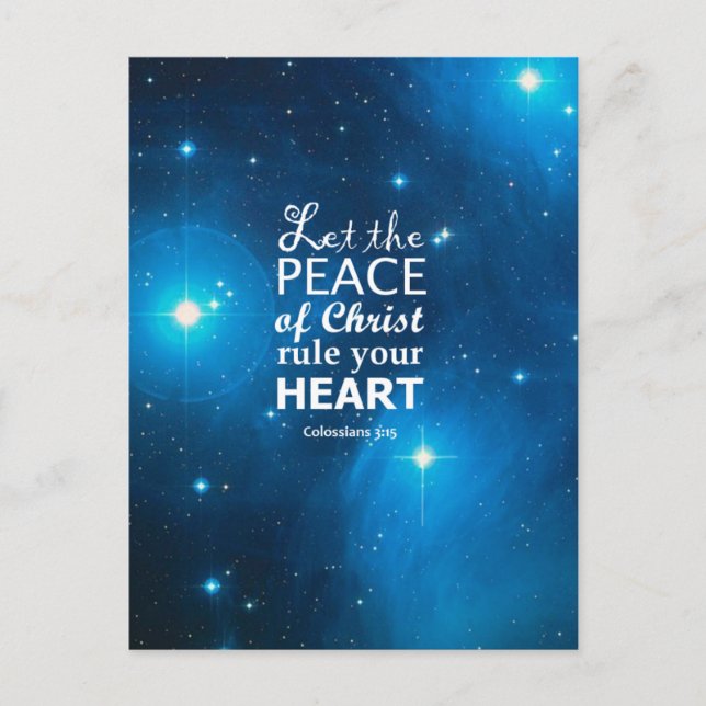 Kolossisten 3:15 postkarte (Vorderseite)