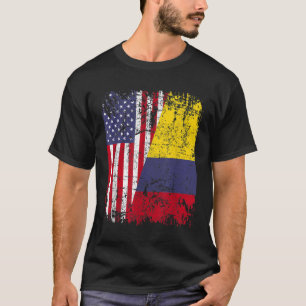 KOLUMBIAN ROOTS Halbe amerikanische Flagge KOLUMBI T-Shirt