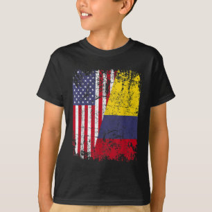 KOLUMBIAN ROOTS Halbe amerikanische Flagge KOLUMBI T-Shirt
