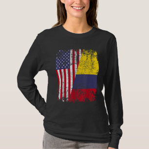 KOLUMBIAN ROOTS Halbe amerikanische Flagge KOLUMBI T-Shirt
