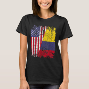 KOLUMBIAN ROOTS Halbe amerikanische Flagge KOLUMBI T-Shirt