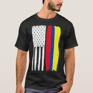 Kolumbianisch-amerikanische Hälfte Columbia Hälfte T-Shirt