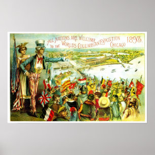Kolumbianische Ausstellung - Druck Poster