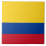 kolumbianische Flag Tile Fliese<br><div class="desc">Verbessern Sie Ihren Platz mit unserer exquisiten Kachel mit der Flagge Kolumbiens! Diese Premium-Keramik-Kachel zeigt stolz das Design der kolumbianischen Fahne, die durch ihre Trikolore von Gelb, Blau und Rot charakterisiert ist. Der gelbe Streifen nimmt die oberste Hälfte der Flagge ein und repräsentiert Kolumbiens Reichtum und Ressourcen; der blaue Streifen...</div>