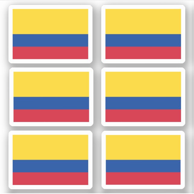 kolumbianische Flagge Aufkleber (Vorderseite)