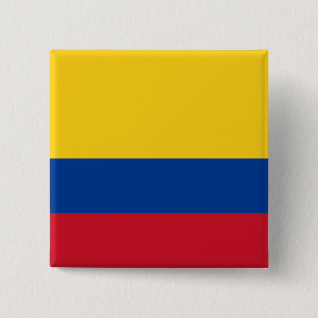 kolumbianische Flagge Button (Vorderseite)