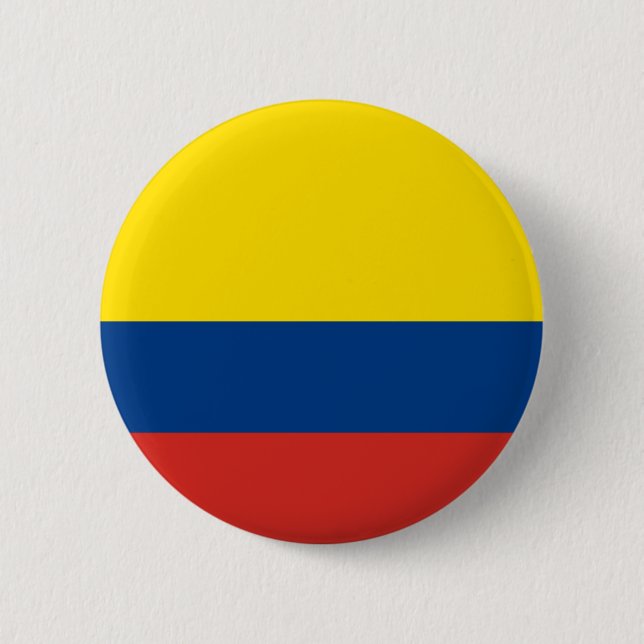 Kolumbianische Flagge Button (Vorderseite)