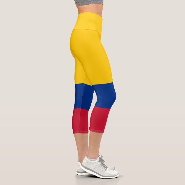 kolumbianische Flagge Capri Leggings (Rechts)