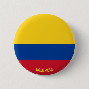 Kolumbianische Flagge Charming Patriotic Button