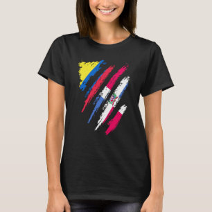 Kolumbianische Flagge Dominikanische Grown Patriot T-Shirt