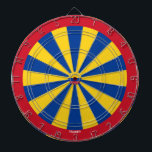 Kolumbianische Flagge farbenfroher Patriotic Dart  Dartscheibe<br><div class="desc">Kolumbien Flag Colorful Patriotic Dart Board in den Farben der kolumbianischen Flagge. Dartboard ist in den zwanzig Scheiben, die von der runden Kontur umgeben sind, bedeckt, alle in den Farben der Nationalflagge gestrichen. Die kleine Repräsentation der Nationalflagge ist sehr subtil in der Mitte des Boards integriert. Das Design wird durch...</div>