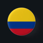 kolumbianische Flagge, Flagge Kolumbiens Button<br><div class="desc">Kolumbianische Flagge,  Flagge von Kolumbien Button/Abzeichen von World Flags United.</div>
