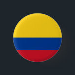 kolumbianische Flagge, Flagge Kolumbiens Button<br><div class="desc">Kolumbianische Flagge, Flagge von Kolumbien Button/Abzeichen von World Flags United.</div>