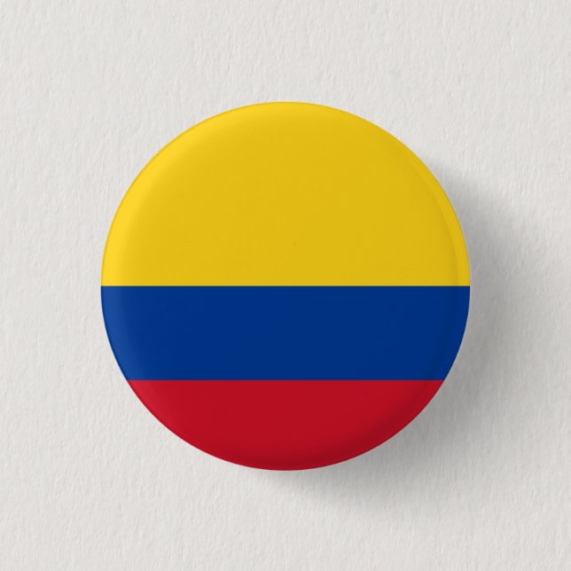 kolumbianische Flagge, Flagge Kolumbiens Button (Vorderseite)