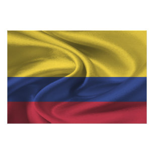 kolumbianische Flagge Fotodruck