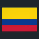 kolumbianische Flagge Fotodruck<br><div class="desc">Patriotische Flagge von Kolumbien.</div>
