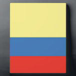 kolumbianische Flagge Fotoplatte<br><div class="desc">Unterstützung für Ihr Land</div>