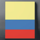 kolumbianische Flagge Fotoplatte<br><div class="desc">Unterstützung für Ihr Land</div>