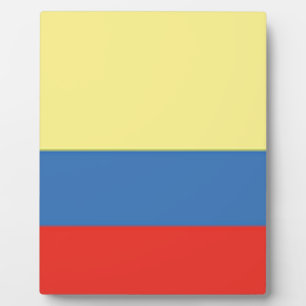 kolumbianische Flagge Fotoplatte