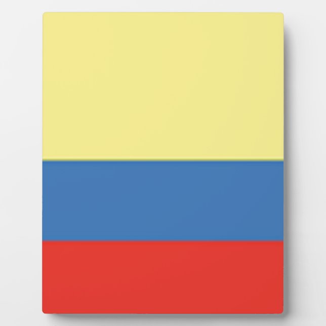 kolumbianische Flagge Fotoplatte (Vorderseite)