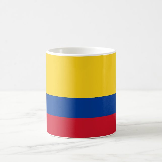 kolumbianische Flagge Kaffeetasse (Mittel)