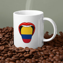 kolumbianische Flagge kolumbianische Tasse der Bla