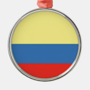 kolumbianische Flagge Ornament Aus Metall
