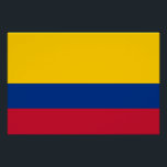 kolumbianische Flagge Poster<br><div class="desc">Patriotische Flagge von Kolumbien.</div>