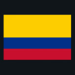kolumbianische Flagge Poster<br><div class="desc">Patriotische Flagge von Kolumbien.</div>