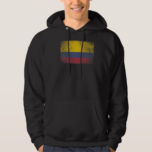 kolumbianische Flagge Prix Country Zuhause Matchin Hoodie (Vorderseite)