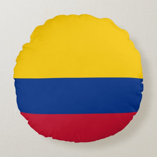 kolumbianische Flagge Rundes Kissen (Vorderseite)