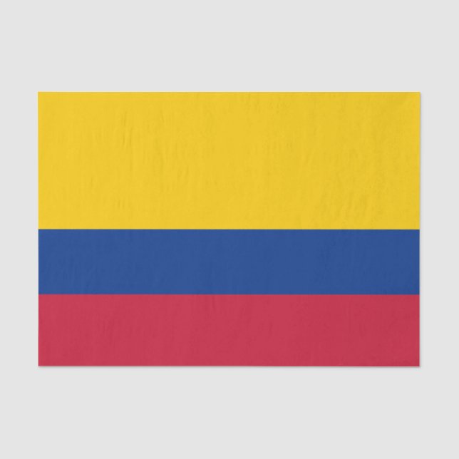 kolumbianische Flagge Seidenpapier (Vorderseite)