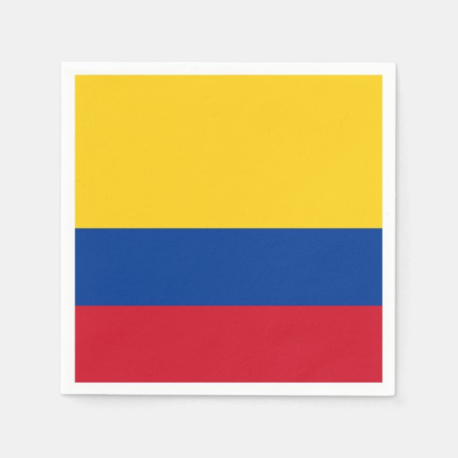 kolumbianische Flagge Serviette (Vorderseite)