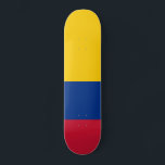 kolumbianische Flagge Skateboard<br><div class="desc">Patriotische Flagge von Kolumbien.</div>