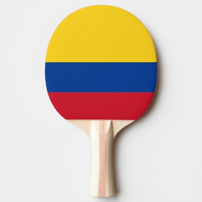 kolumbianische Flagge Tischtennis Schläger (Vorderseite)