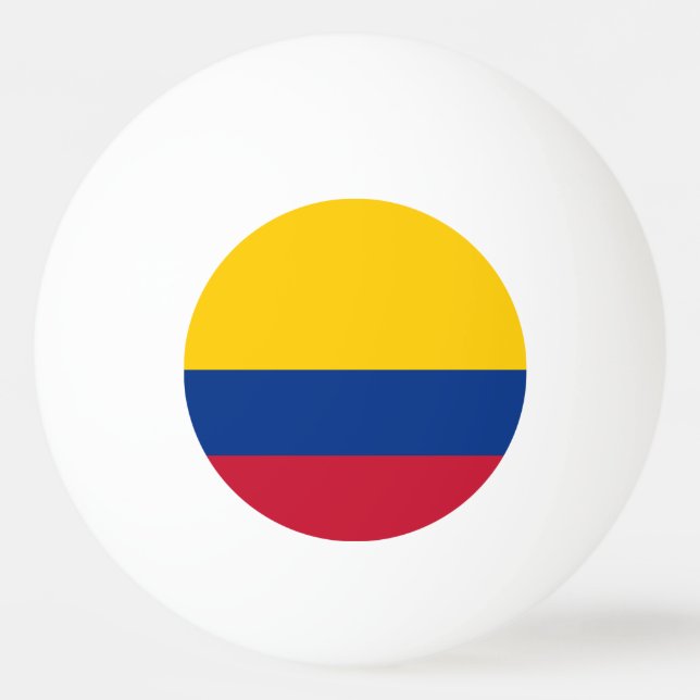 kolumbianische Flagge Tischtennisball (Vorderseite)