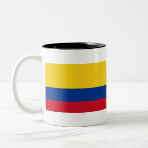 kolumbianische Flagge Zweifarbige Tasse
