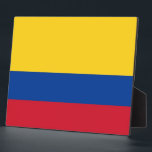 kolumbianische Flaggenebene Fotoplatte<br><div class="desc">Phantastische Plaque mit Flag von Kolumbien. Dieses Produkt ist anpassbar.</div>