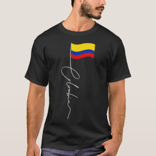 Kolumbianische Flaggenmast-Patriotisch Kolumbianis T-Shirt