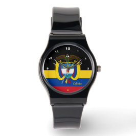 Kolumbianische Flaggenwache, Emblem, Kolumbien/Spo Armbanduhr
