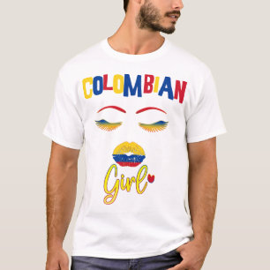 Kolumbianische Frau Proud aus dem kolumbianischen T-Shirt