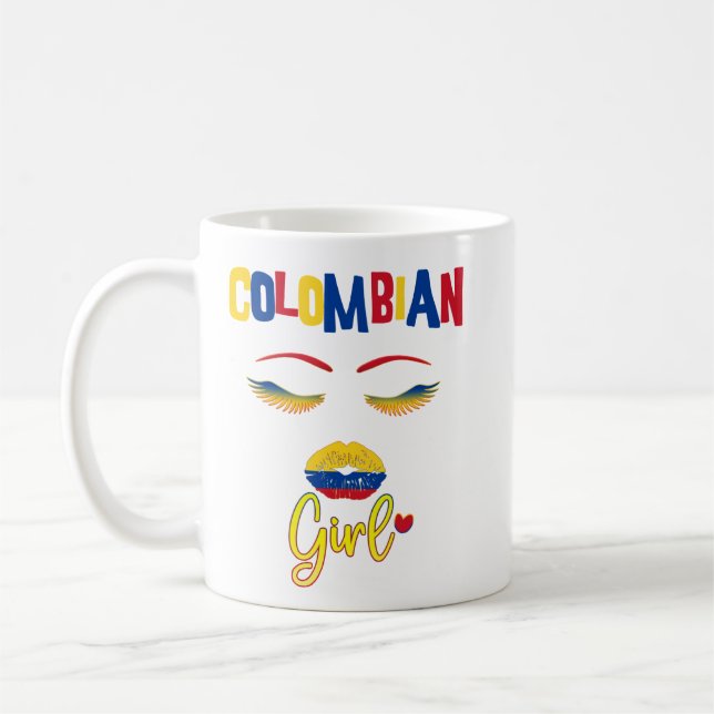Kolumbianische Frau Proud aus Kolumbien  Kaffeetasse (Links)