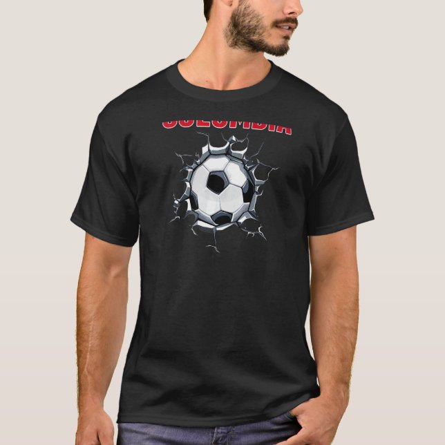 Kolumbianische Fußballfans - Kolumbianischer Fußba T-Shirt (Vorderseite)