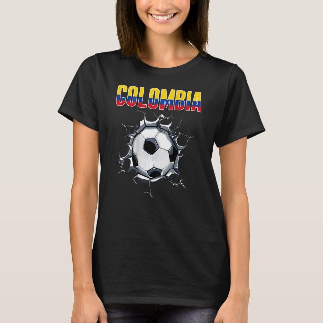 Kolumbianische Fußballfans - Kolumbianischer Fußba T-Shirt (Vorderseite)